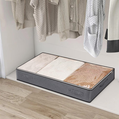 17 Stories Makailynn Fabric and Plastic Underbed Storage