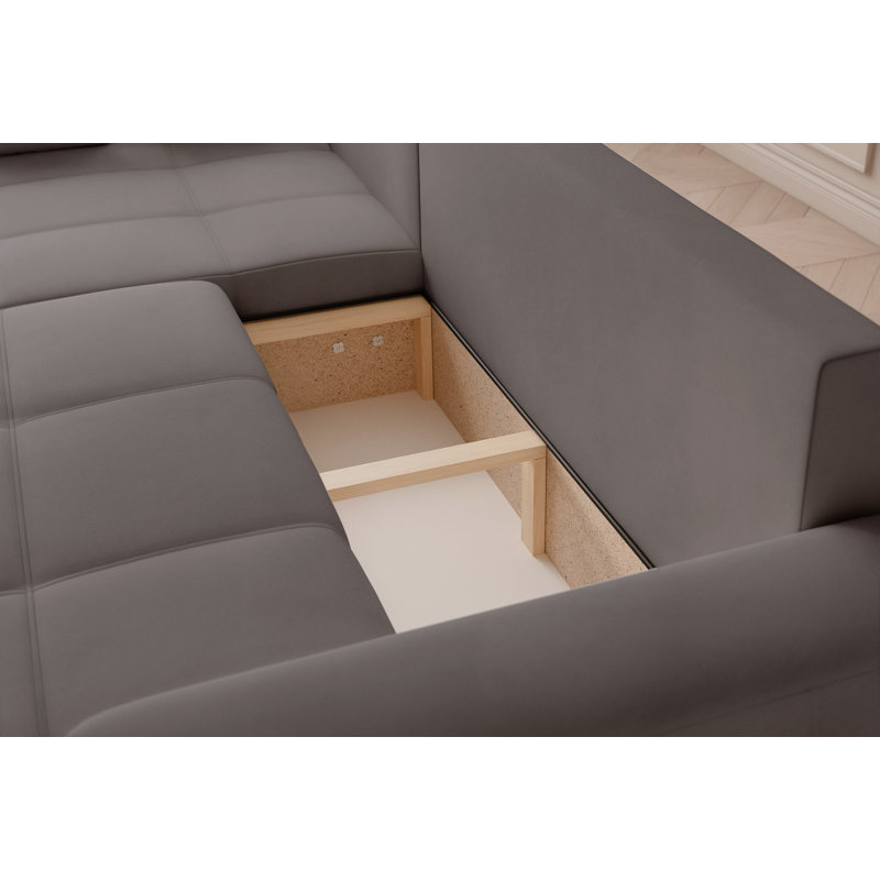 4 Seater Sofa Bed, Grey