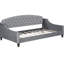Lit de jour simple - structure en bois stable et pas de sommier tapissier-1196718708