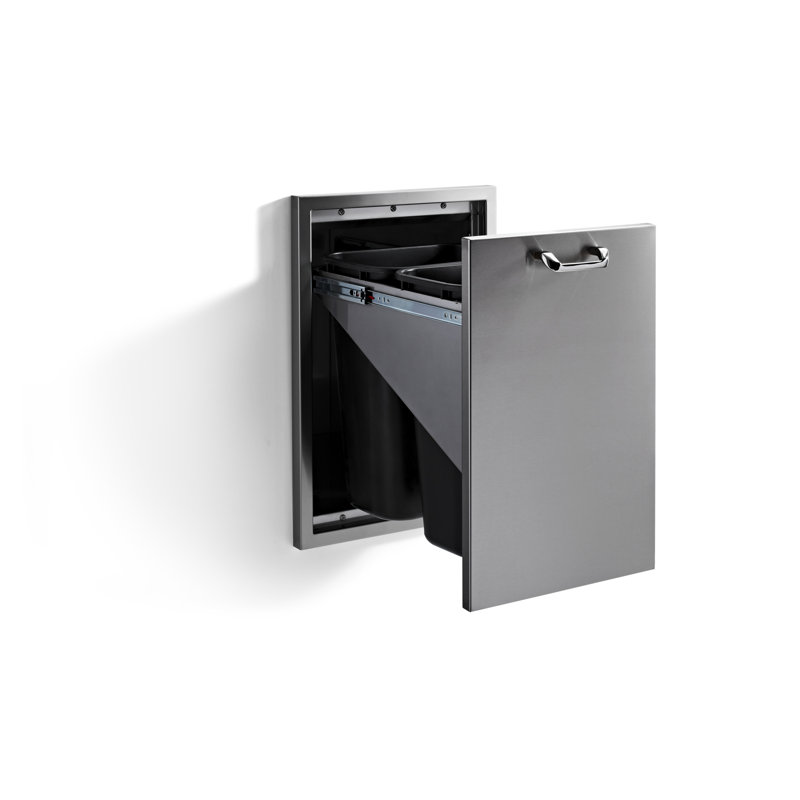 Steel Handle Pull Out Trash Can