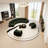 Semi-circular curved light luxury negotiation sofa