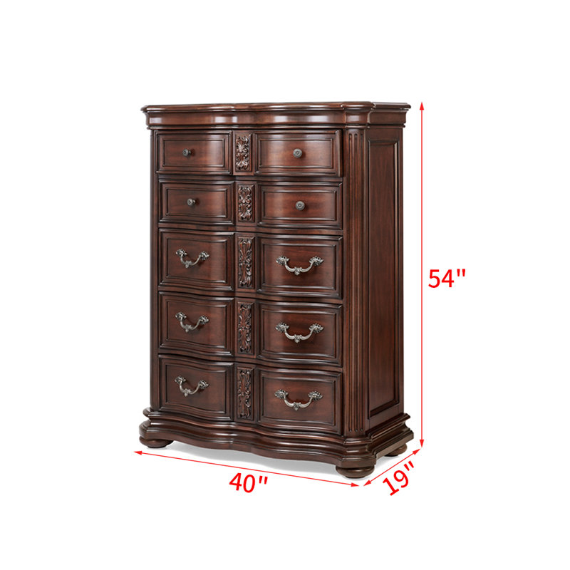 Table de chevet européenne en bois massif. Commode d'appoint