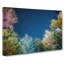 Stars Above A Colourful Forest In Abstract - Wrapped Canvas-55339501