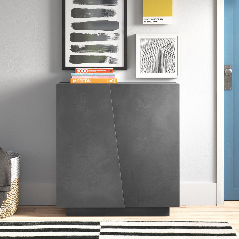 Taki 16 Pair Shoe Storage Cabinet, Black