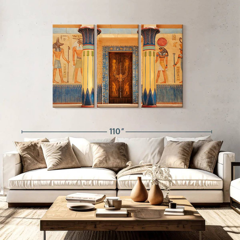 Sebbie, échos de l'Egypte ancienne, H 48 po x l 74 po