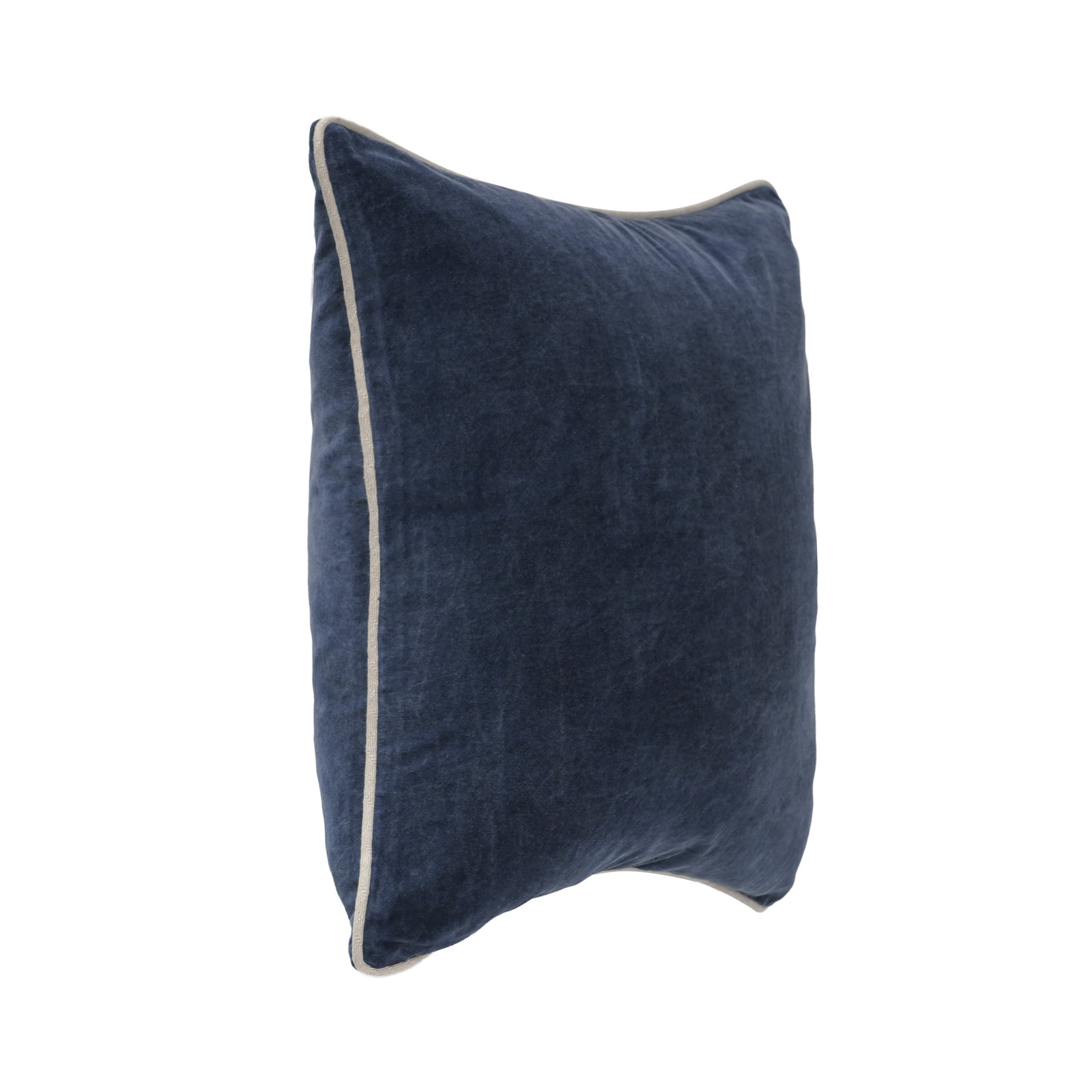 Goodall Cotton Throw Pillow, Navy, Square 22"