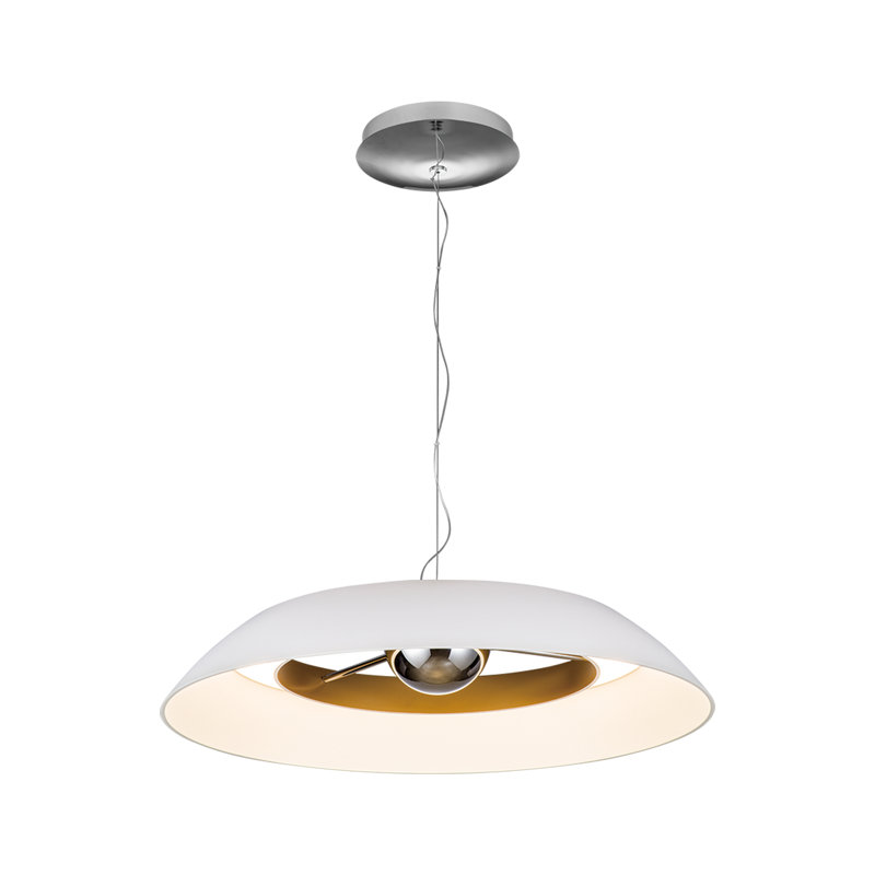 Luminaire suspendu del unique à 1 lumière ahsaad, 29.53" W x 29.53" D