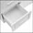 Tall And Wide Storage Cabinet With Doors For Bathroom/Office, Three Drawers