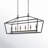 Hertford 6-Light Steel Dimmable Linear Chandelier -2057452406