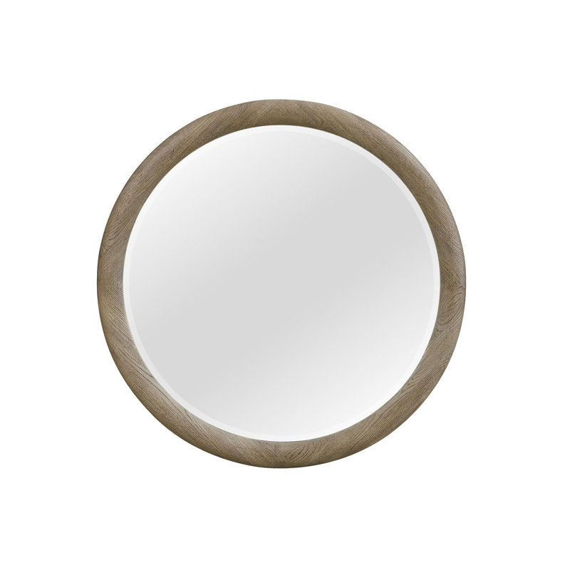 Miroir rond English Oak