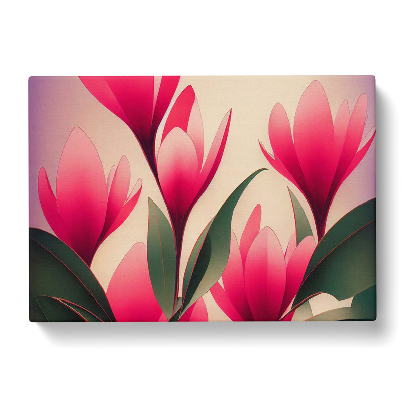 Cherry Blossom Flowers - Wrapped Canvas, 50cm H x 76cm W x 3cm D