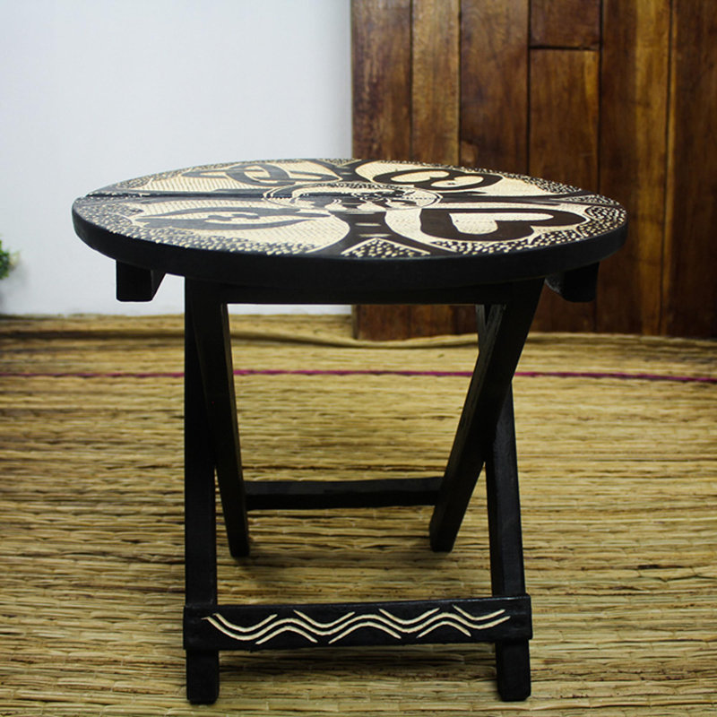 Table de conversation en bois massif