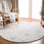 Tapis bleu clair / ivoire en laine tissé à plat à la main Dasheil-879275796