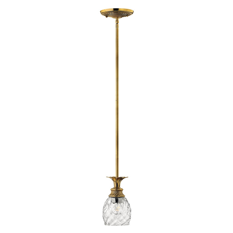 Plantation 1-Light Single Bell Pendant