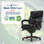 Fauteuil de direction La-Z-Boy Bellamy avec coussins en mousse à mémoire de forme, accoudoirs en bois véritable et base pivotante, bord de siège en cascade, similicuir-39420216
