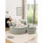 Upholstered Round Accent Barrel Chair with Ottoman-802254995