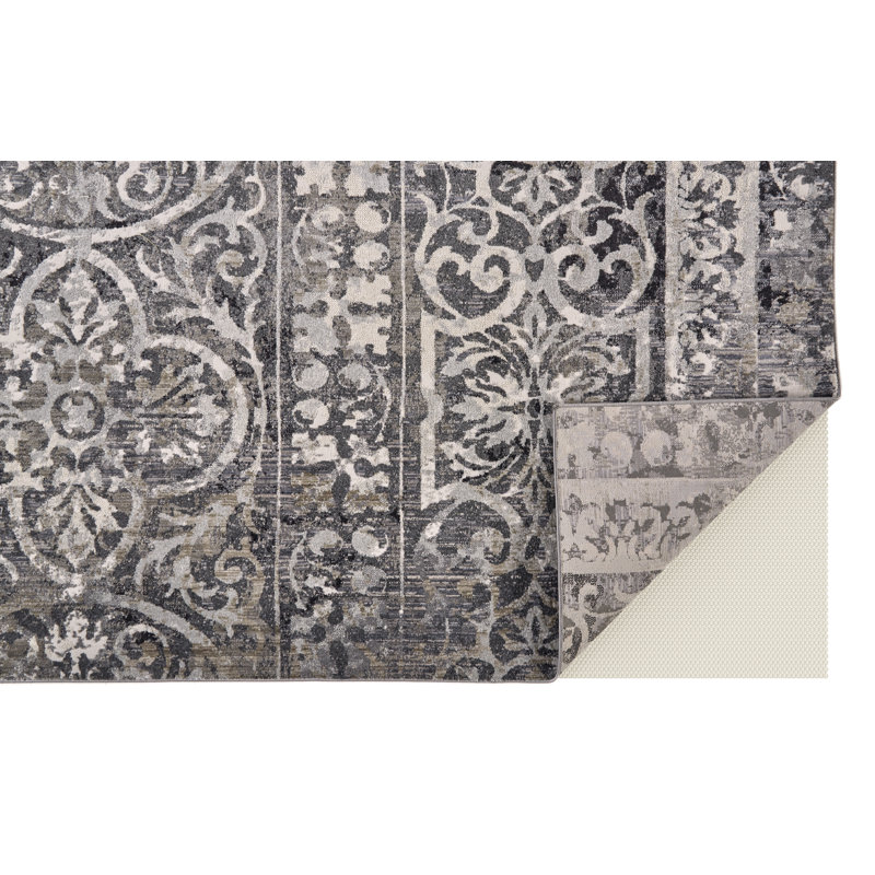 Tapis gris anthracite Costigan, Tapis de couloir 2 pi 7 po x 8 pi
