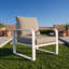 Chaise d'extérieur moderne simple en aluminium