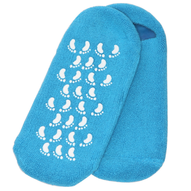 Chaussons hydrofuges doublés de gel pour femmes Trinx - infusés d'huiles essentielles - doublure en gel - poignées antidérapantes - chaussettes, rose