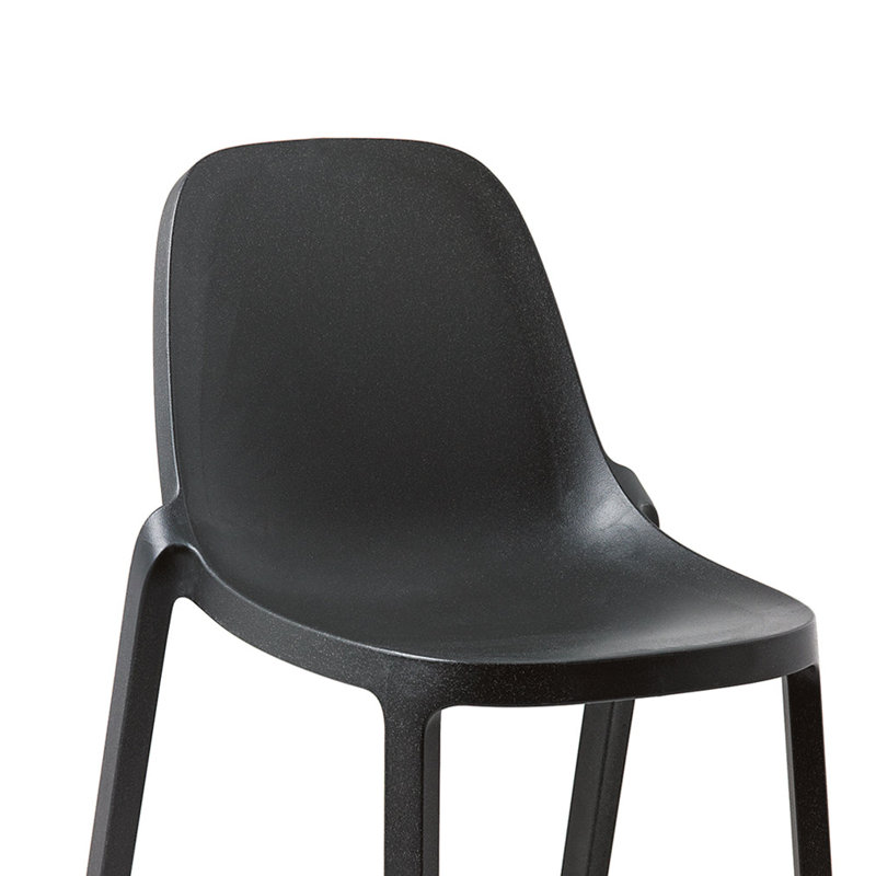 Broom Stacking Chair, Dark Gray