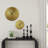 Sunburst Textured Metal Wall Clock-97952325