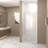 33-32 "X 72" Bifold Shower Door, 1/4"(6Mm) Tempered Glass, Chrome Aluminum Frame, Explosion Proof Film-126269827