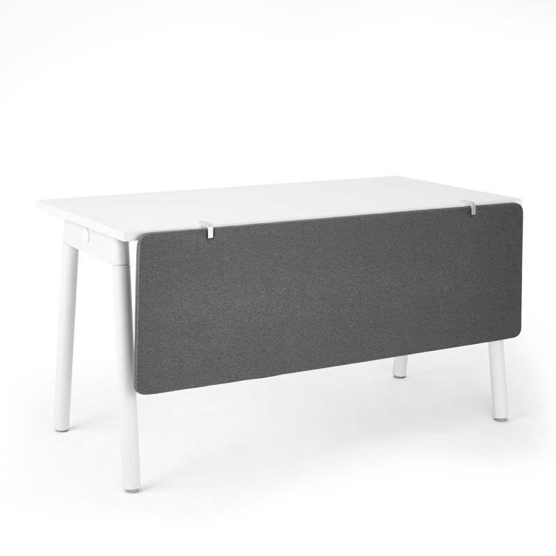Panneau de modestie en tissu Pinnable, H 17,5 po x L 55 po, Gris foncé