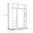 Modern Simple Push Pull Closet-109750796