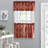 Sanita Leaf Floral Cotton  58" Window Valance-1671495489