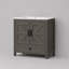 Meuble-lavabo de 76 cm avec lavabo en céramique et rangement dissimulé (sans robinetterie) - Gris-1869364595-1869375478