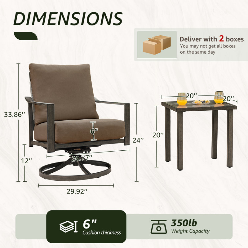 Ensemble de conversation pour 2 personnes, Argile