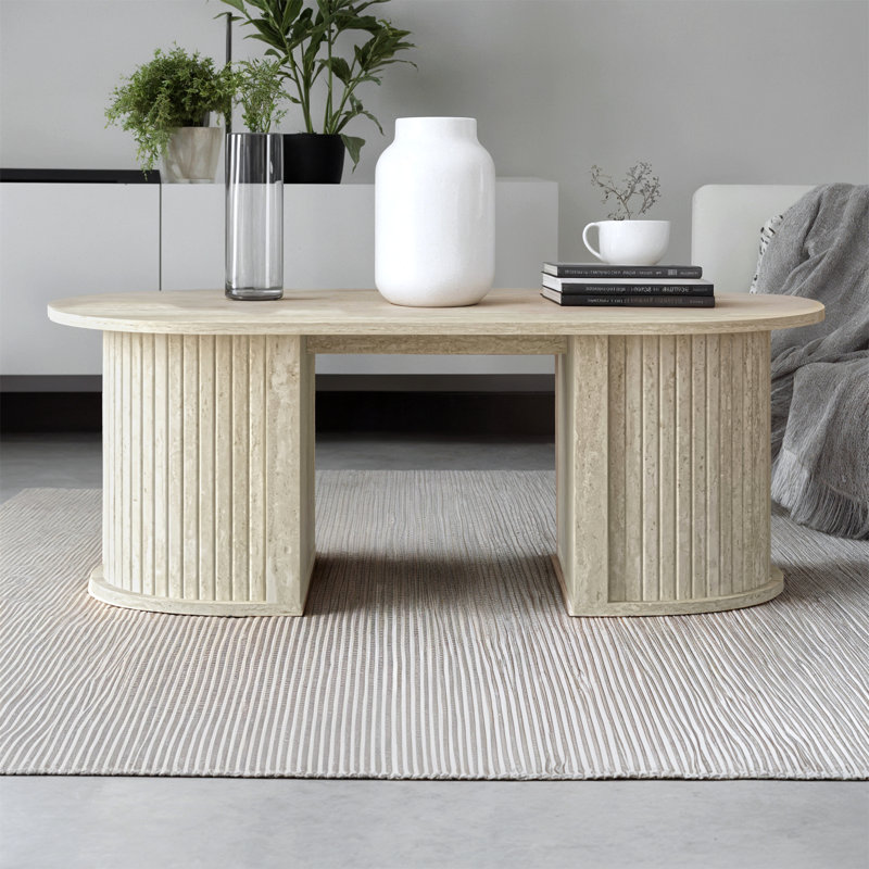Table basse Aurel, Travertin