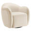 Fauteuil pivotant en velours Compose Performance-105239525
