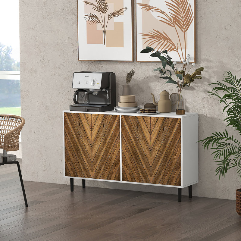 Kevonte Sideboard,Dining cabinet,Office credenza with wood frame