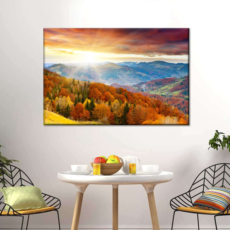Mountain With Trees Canvas Print, 20" H x 30" W x 1.25" D