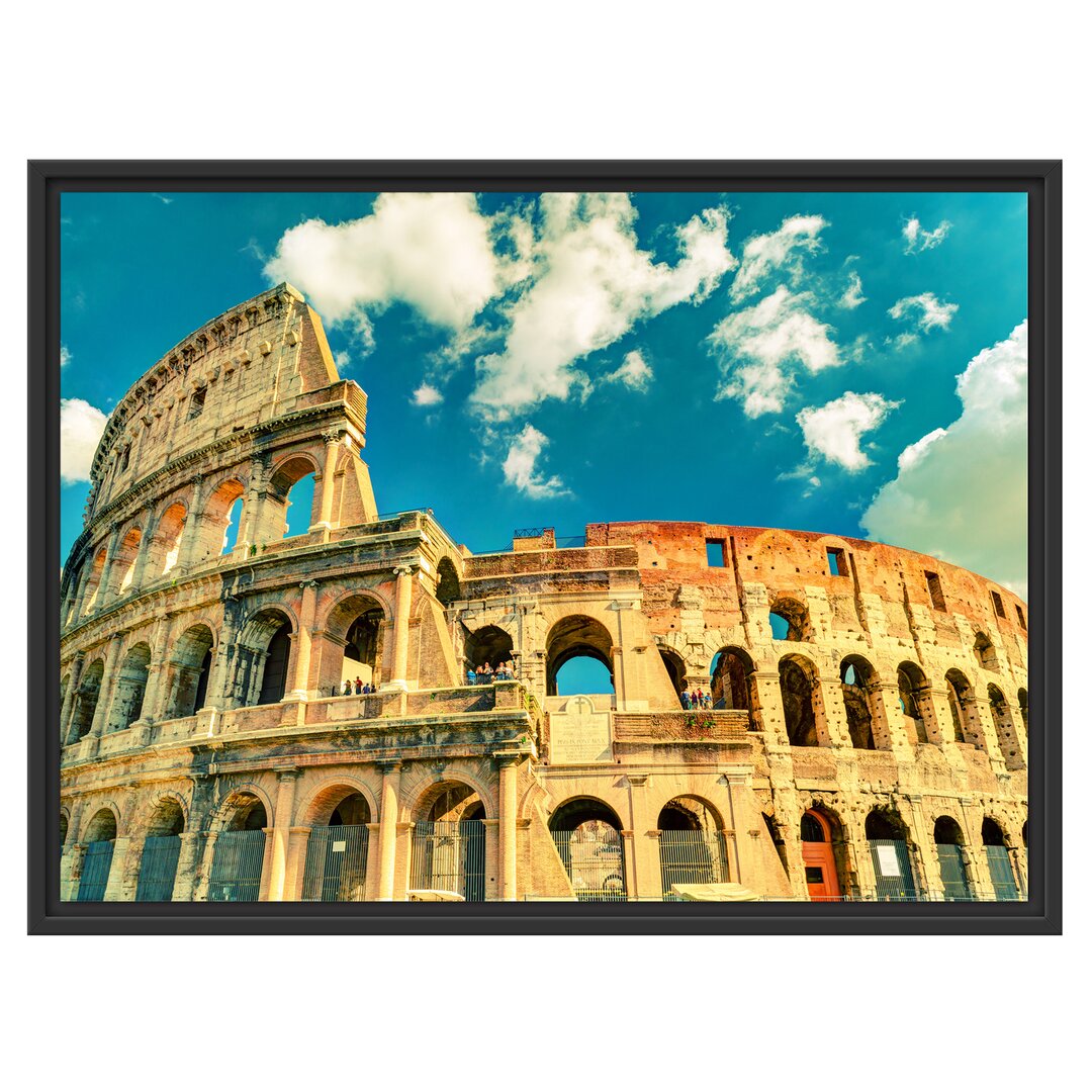 Gerahmtes Wandbild Colosseum bei Tag in Rom