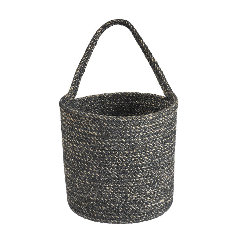 Panier en jute Berkey, H 7 po x l 6,5 po x P 6,3 po, Ardoise