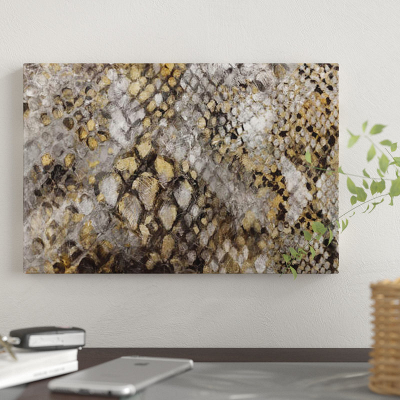 « serpent skin », impression sur toile, H 8 po x l 12 po x P 0,75 po