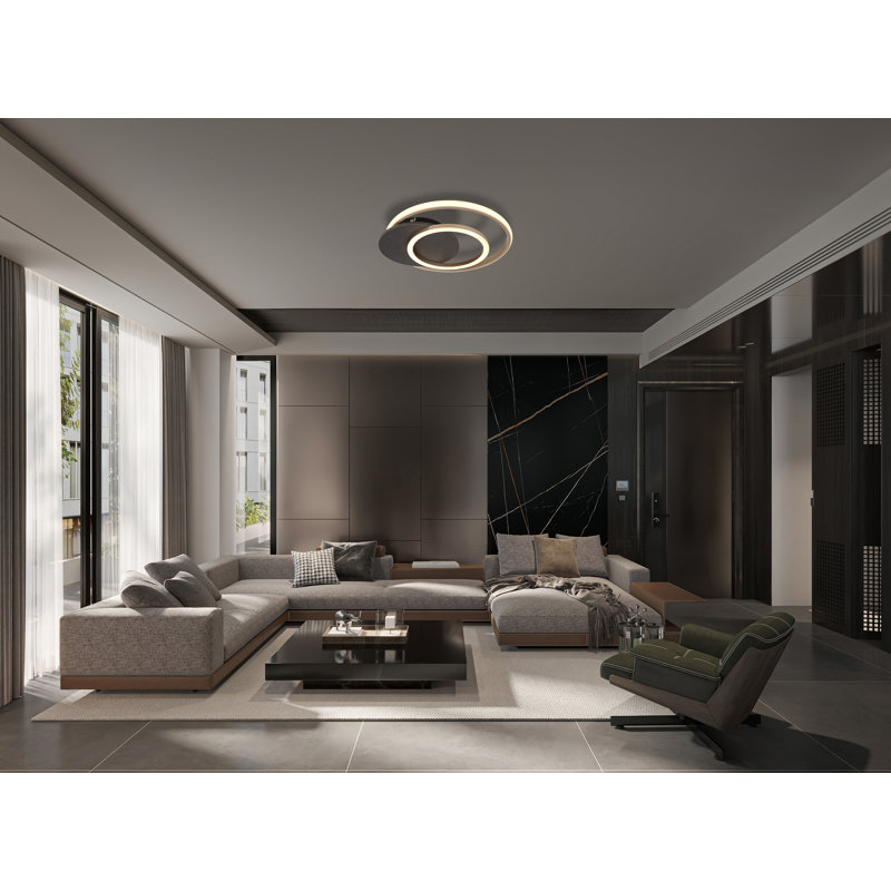 Danaye LED Flush Mount, Silver colors