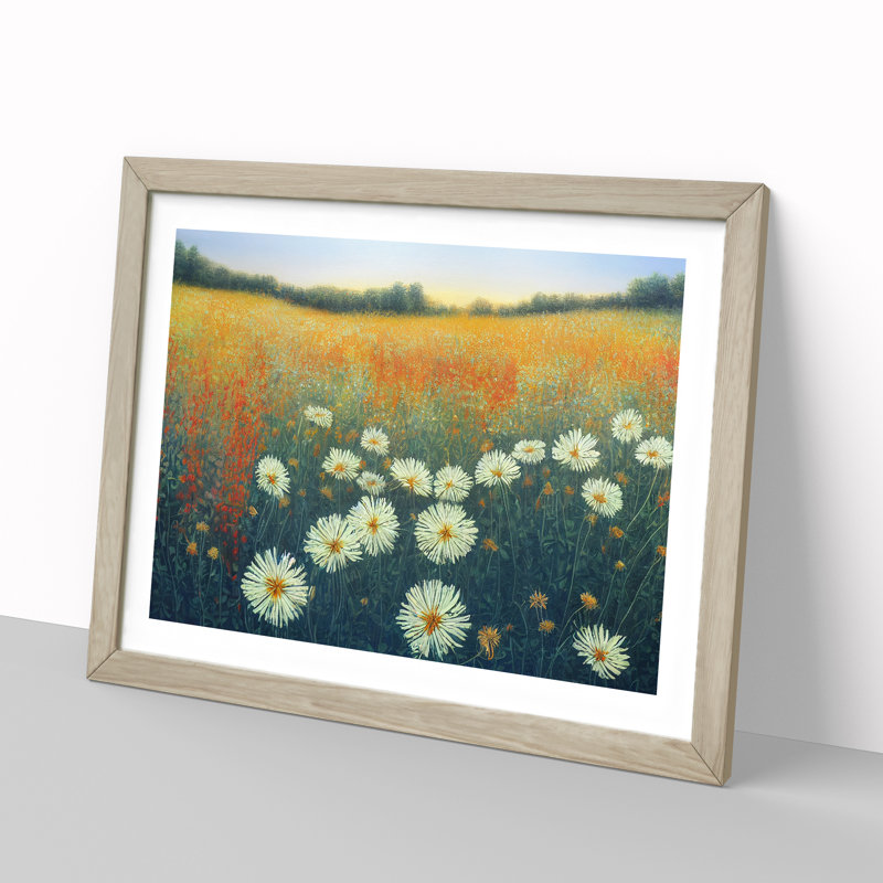 Sumptuous Wildflowers Floral - Framed Print, 25cm H x 34cm W x 2cm D, Oak Framed