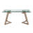 Breck Extendable Glass Top Dining Table