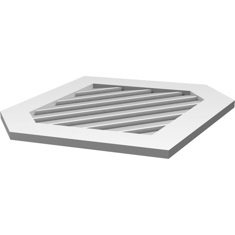 Pente verticale verticale en uréthane 9 pi, H 1 po x l 30 po x L 30 po
