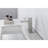 Waterfall Spout Bathroom Faucet,Single Handle Bathroom Vanity Sink Faucet  White-121292203