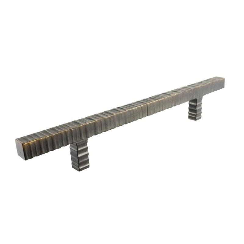 Forged 3 Center to Center Bar Pull, 6 3/4", Antique Brass