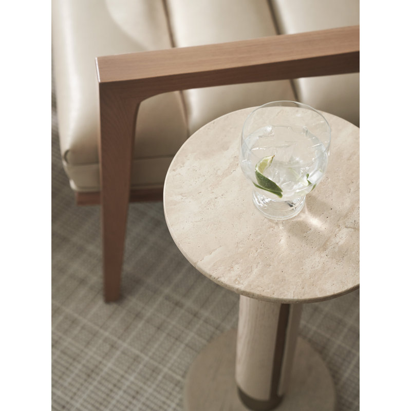 Sunset Key Pedestal End Table