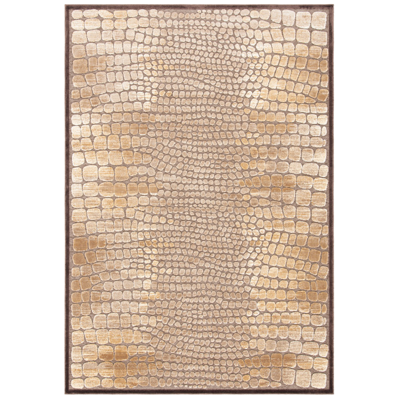 Tapis Heie brun foncé
