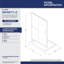 Porte de douche coulissante transparente 48 "x 74,75" Infinity-Z-25641495-25641490