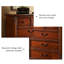 American Country Style Birch Wood Carved Accent Chest