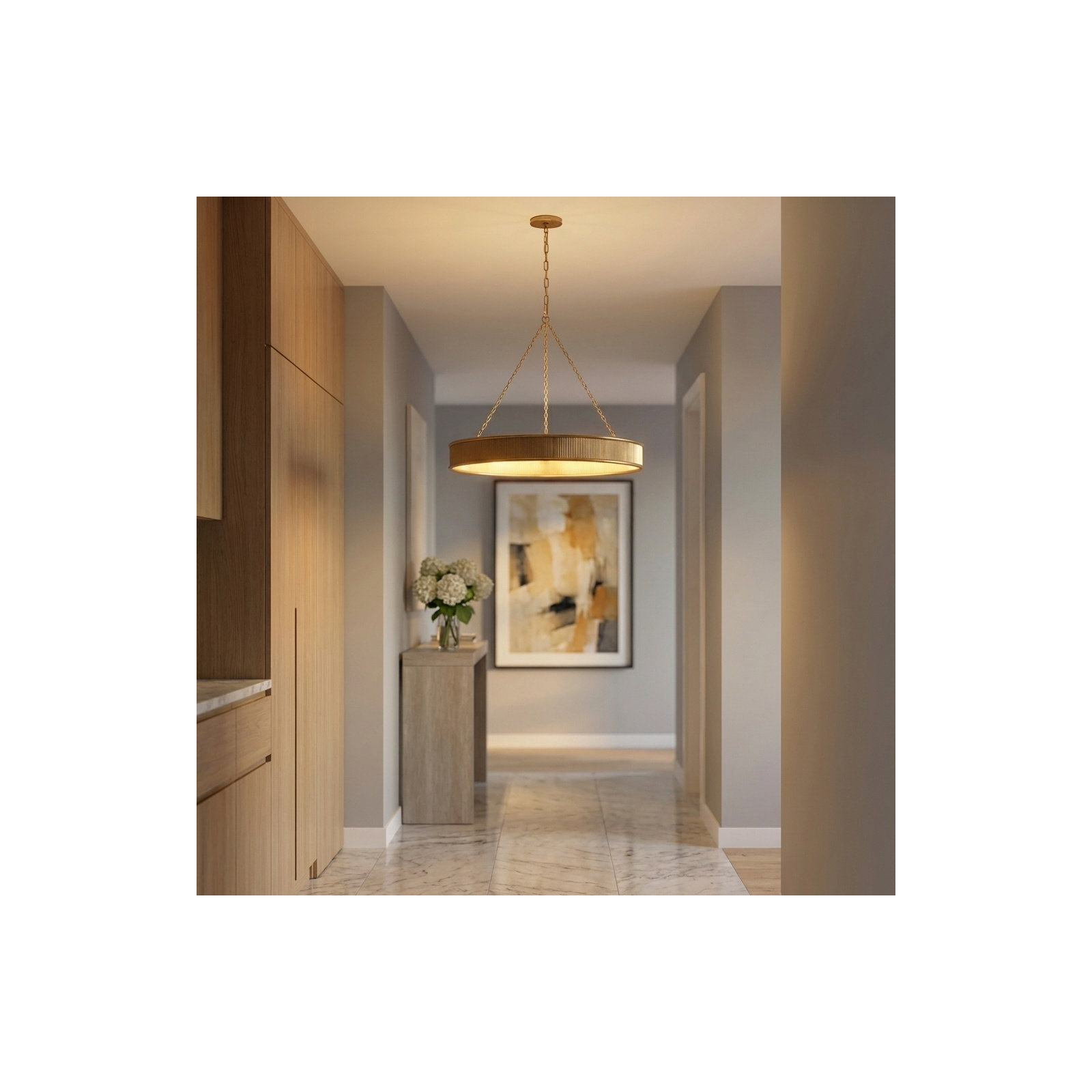 Ritz Chandelier, 4.5" H x 36" W x 36" D, 10, Gild