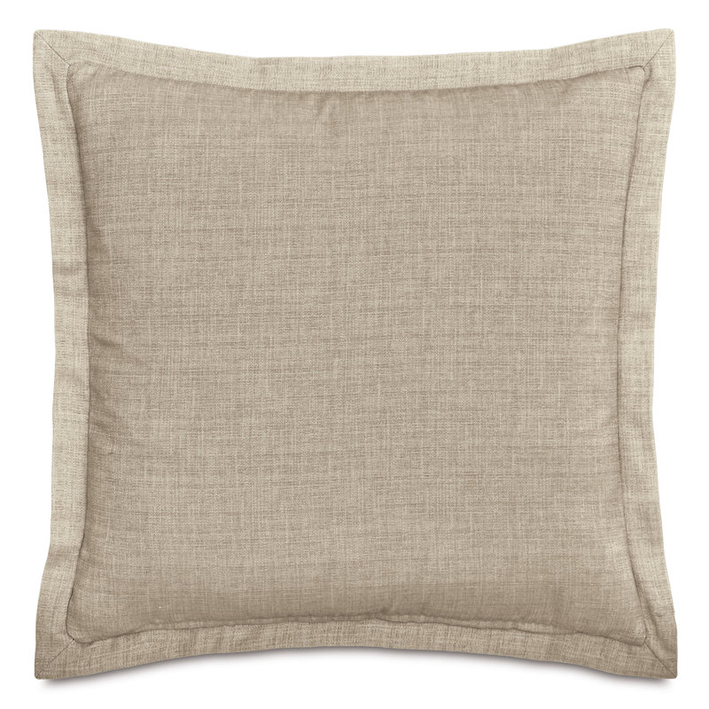 Coussin Rosecliff, Carré 24 po, Couleur unie kaki